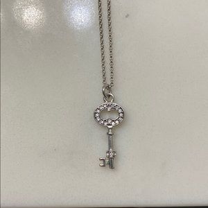 Juicy Couture Silver Key Necklace